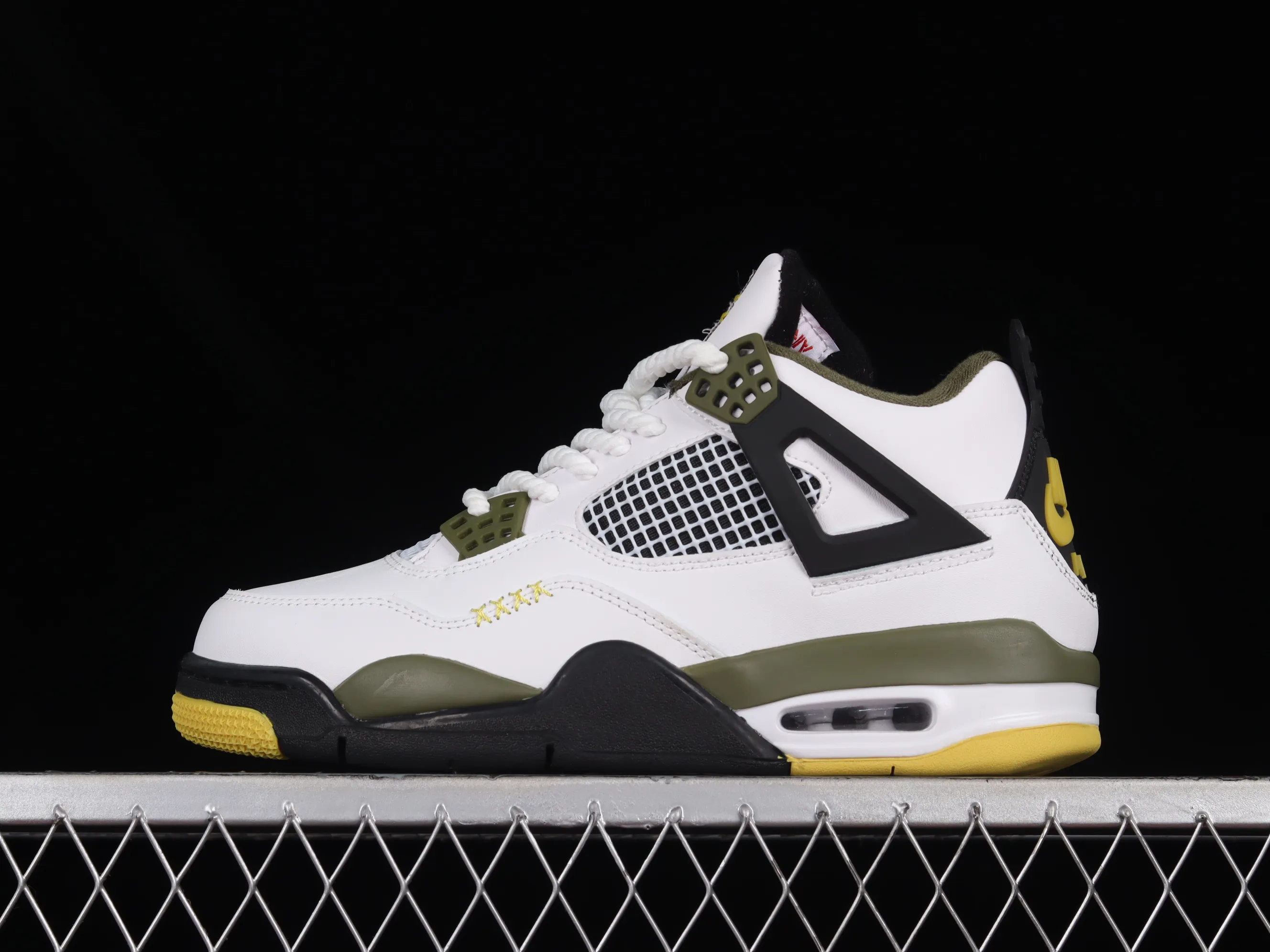 All categories Air Jordan Jordan series basketball shoes Air Jordan 4 Air Jordan 4 Retro AJ4 Joe 4 white and green men's cultural basketball shoes CT8527-900
